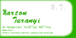 marton turanyi business card